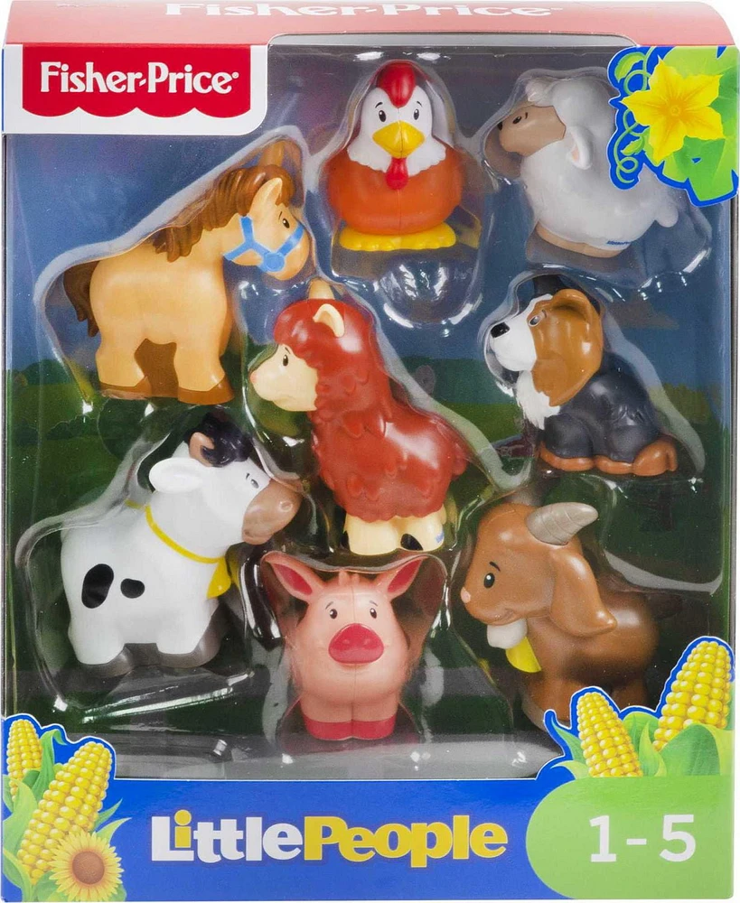 Little People figure pack featuring 8 farm animals