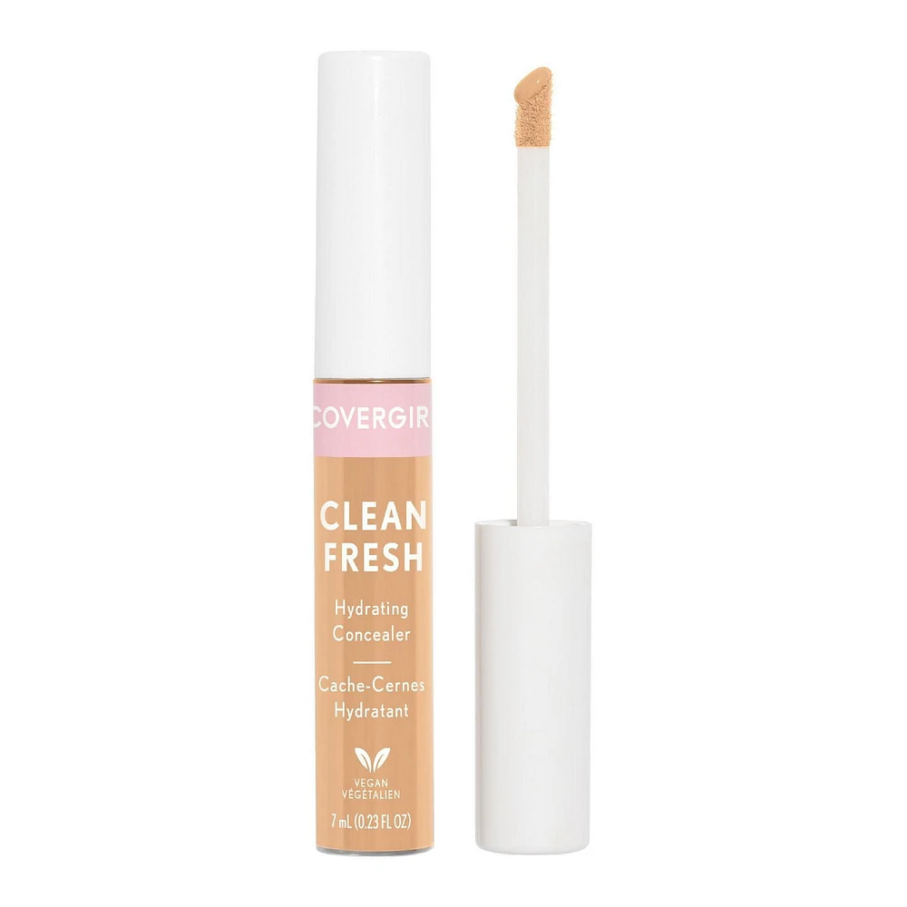 COVERGIRL - Clean Fresh Hydrating Concealer, Formulated without Parabens, Sulfates, Mineral Oil & Talc, Infused with Coconut Milk & Aloe Extracts, 100% Vegan & Cruelty-Free, Radiant & hydrating concealer