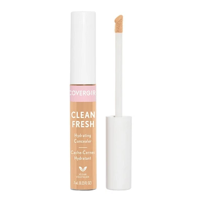COVERGIRL - Clean Fresh Hydrating Concealer, Formulated without Parabens, Sulfates, Mineral Oil & Talc, Infused with Coconut Milk & Aloe Extracts, 100% Vegan & Cruelty-Free, Radiant & hydrating concealer