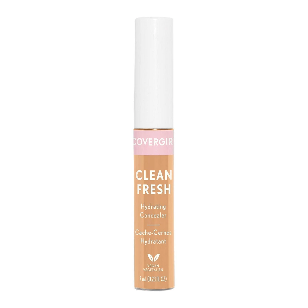 COVERGIRL - Correcteur hydratant Clean Fresh, formulé sans parabènes, sulfates, huile minérale et talc, infusé avec du lait de coco et des extraits d'aloès, 100 % végétalien et sans cruauté envers les animaux Correcteur radieux & hydratant