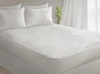 Safdie & Co. Mattress Protector K Bamboo Jacquard White