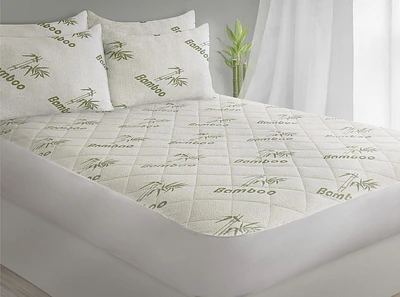 Safdie & Co. Mattress Protector Q Bamboo Jacquard