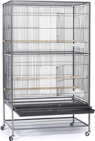 Prevue Pet Large Wrought Iron Flight Cage, Black