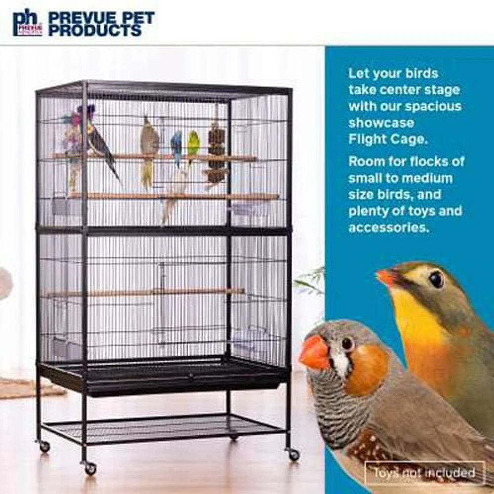 Prevue Pet Large Wrought Iron Flight Cage, Black