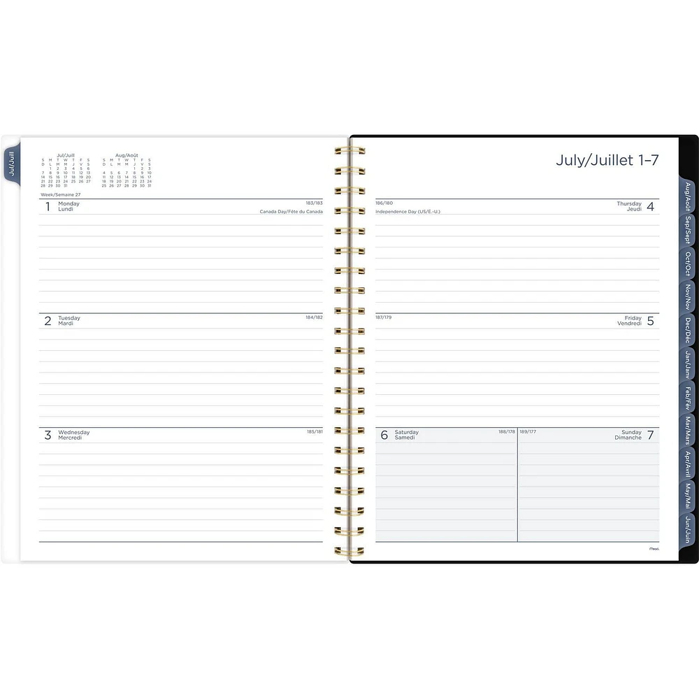 Mead 15M Magic Blue Large Planner, Planner