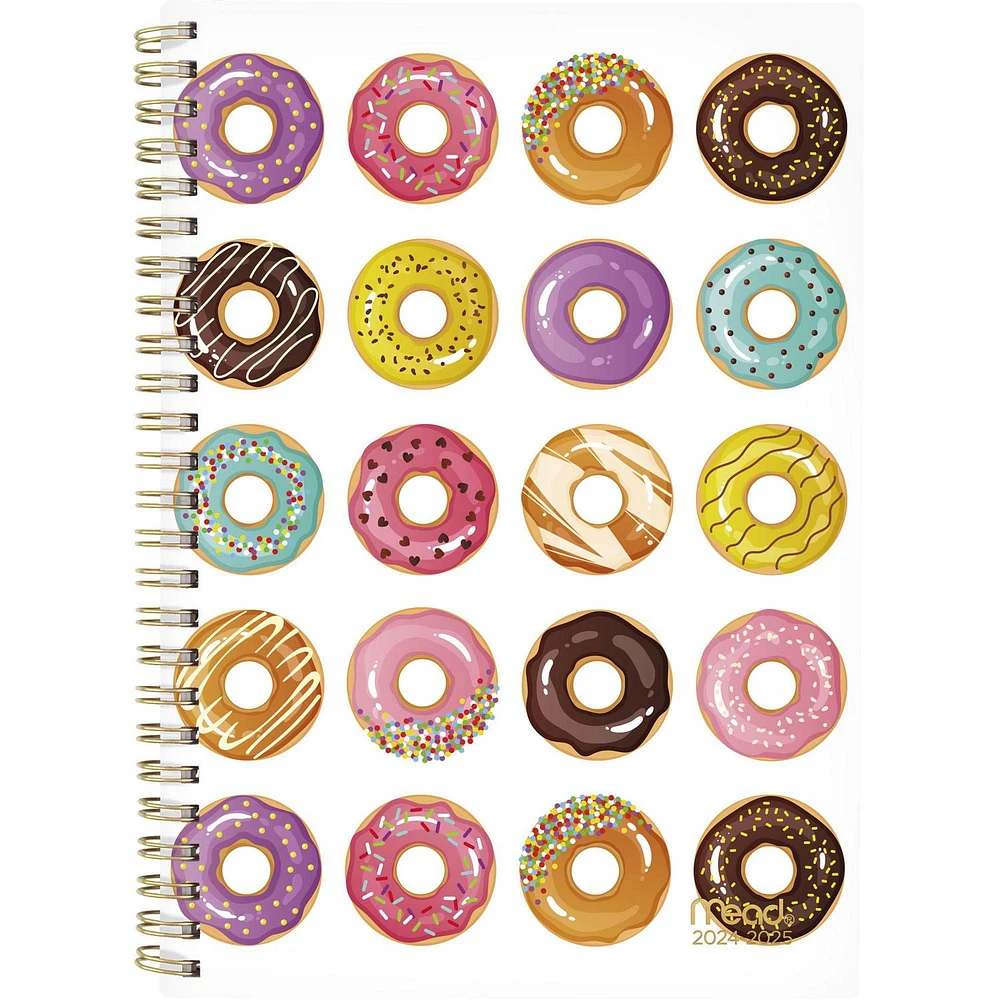 Mead 12M Donuts White Small Planner, Planner