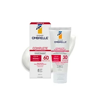 Garnier Ombrelle Écran solaire Complete Dry Touch FPS 60, visage et corps, peaux sensibles, résistant à l'eau, non gras, hypoallergénique, haute protection à large spectre UVA/UVB, 200 ml Écran solaire
