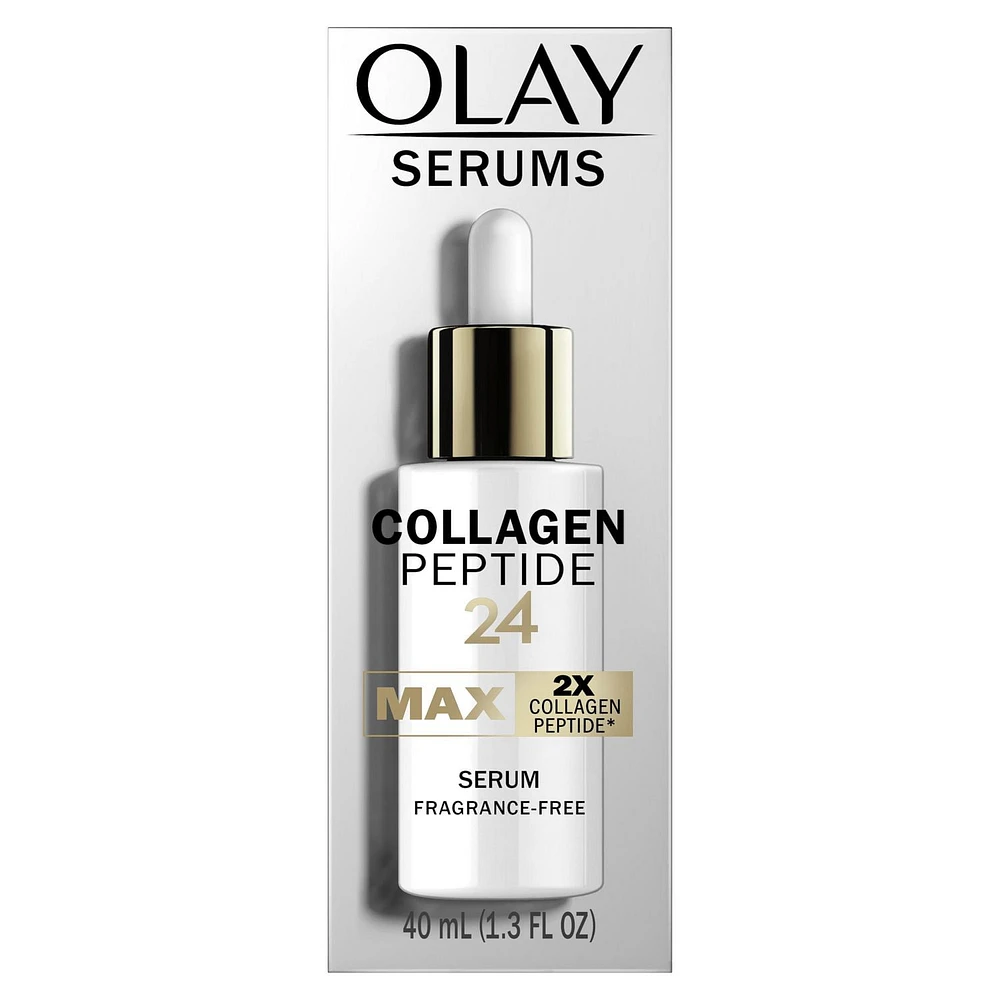 Olay Collagen Peptide 24 MAX Serum, Fragrance Free