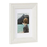 hometrends Brimstead White Tabletop Picture Frame, 5" x 7"/3.5" x 5"