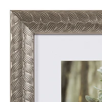 hometrends Sianna Silver Tabletop Picture Frame, 8" x 10"/5" x 7"