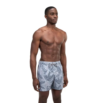 Short de volley 16 po avec imprimé floral feuillage Speedo pour hommes Tailles P-2XL