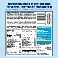 PediaSure Complete® Reduced Sugar, Nutritional Supplement, 4 x 235 mL, Vanilla, 4 x 235 mL