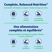 PediaSure Complete® Reduced Sugar, Nutritional Supplement, 4 x 235 mL, Vanilla, 4 x 235 mL