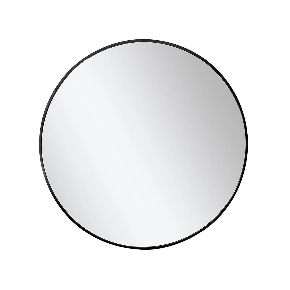 Rond mirror with aluminum frame 35.5 inch (90.17 cm)