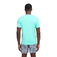 Speedo Men's Solid Short Sleeve Swim Shirt, Sizes S-2XL