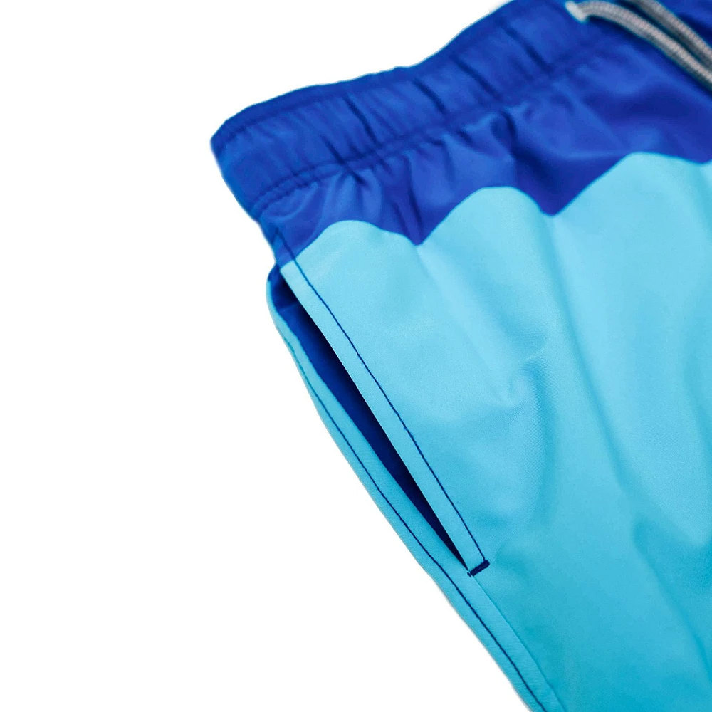 Short de volley 18 po avec chevrons et blocs de couleurs Speedo pour hommes Tailles P-2XL