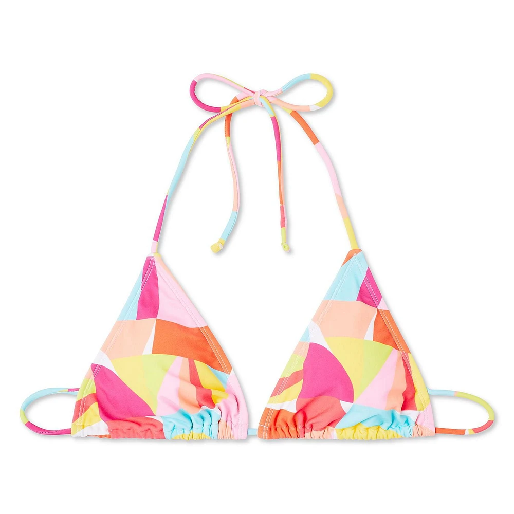 No Boundaries Women's Triangle Bikini Top