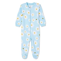 George Baby Girls' Printed Sleeper, Sizes 0-24 months