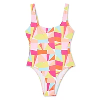 No Boundaries Women's Scoop Neckline Swimsuit