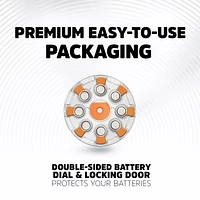 Energizer Ez Turn & Lock Size 13, 8-Pack, Orange, Pack of 8 batteries