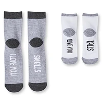 George Family Mid-Crew Socks 2-Pack