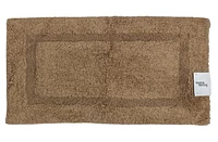 Sand Essential Cotton Indoor Bathmat – 20 Inch x 30 Inch Brown, Soft and Absorbent Bathroom Rug