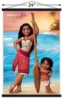 Disney Moana 2 - Moana and Simea Wall Poster, 22.375" x 34" Framed