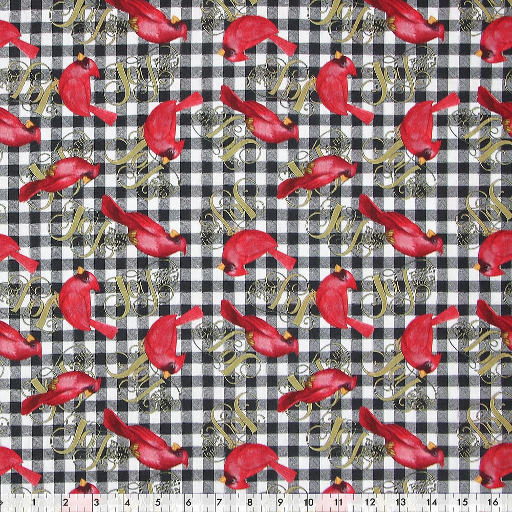 Fabric Creations Christmas Collection Joy Cotton Fabric by the Metre 114 cm (45")