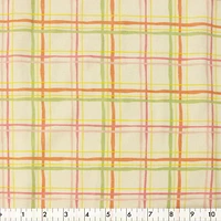 Fabric Creations White Sav Plaid Flannel Fabric by the Metre 107 cm (42")