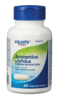 Equate Capsules végétariennes d'acidophilus et bifidus 6 milliards de cellules actives