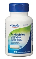 Equate Capsules végétariennes d'acidophilus et bifidus 6 milliards de cellules actives