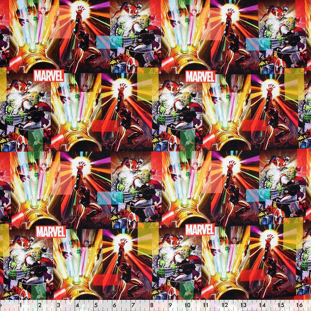 Fabric Creations Marvel Avengers Energy Cotton Fabric by the Metre 111 cm (44")