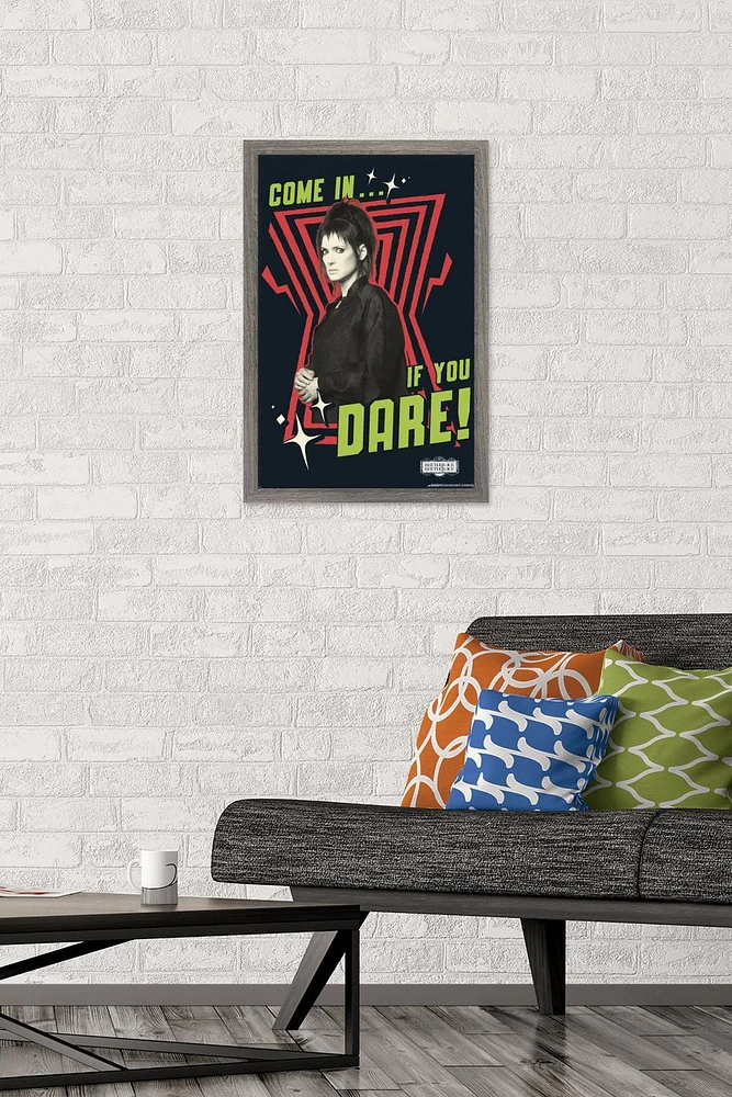 Beetlejuice - Come If You Dare Wall Poster, 14.725" x 22.375" Framed