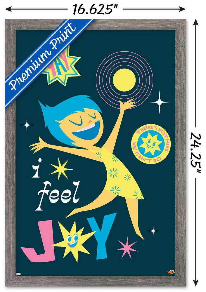 Disney Inside Out 2 - I Feel Joy Wall Poster, 14.725" x 22.375"