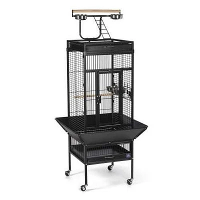 Prevue Select Cage à oiseaux en fer forgé, noire