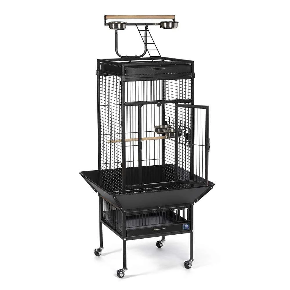 Prevue Select Cage à oiseaux en fer forgé, noire