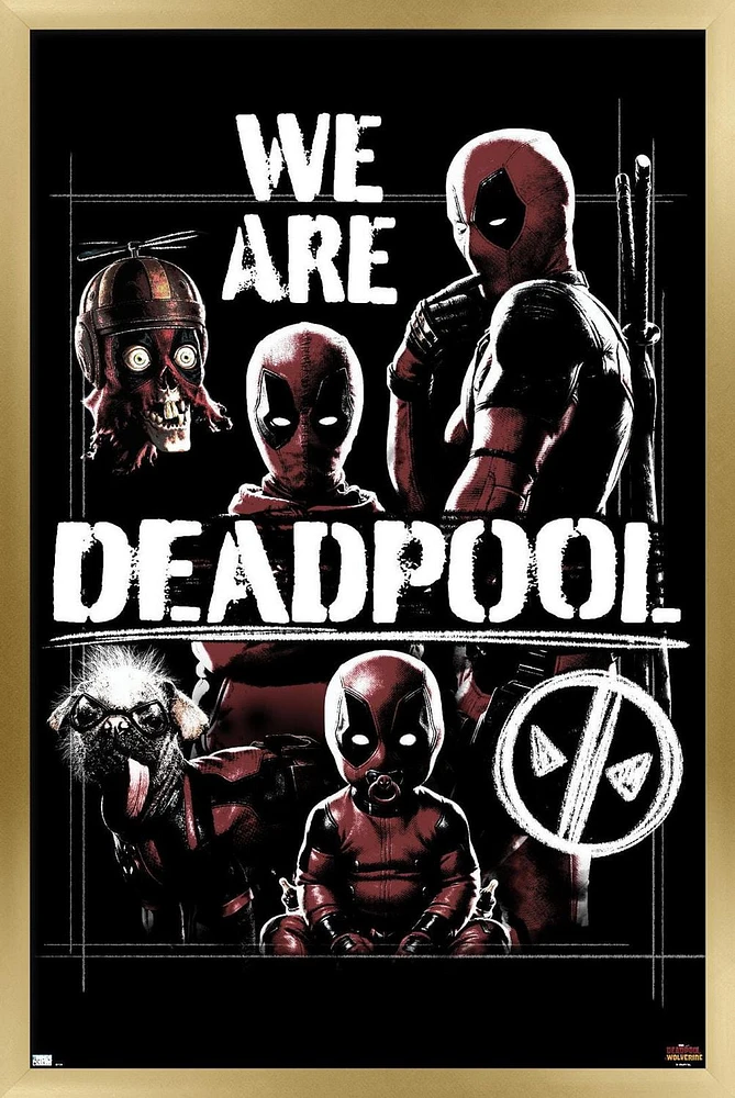 Marvel Deadpool & Wolverine - We Are Wall Poster with Magnetic Frame, 22.375" x 34"