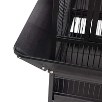Prevue Select Cage à oiseaux en fer forgé, noire