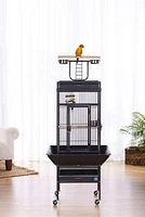 Prevue Select Cage à oiseaux en fer forgé, noire