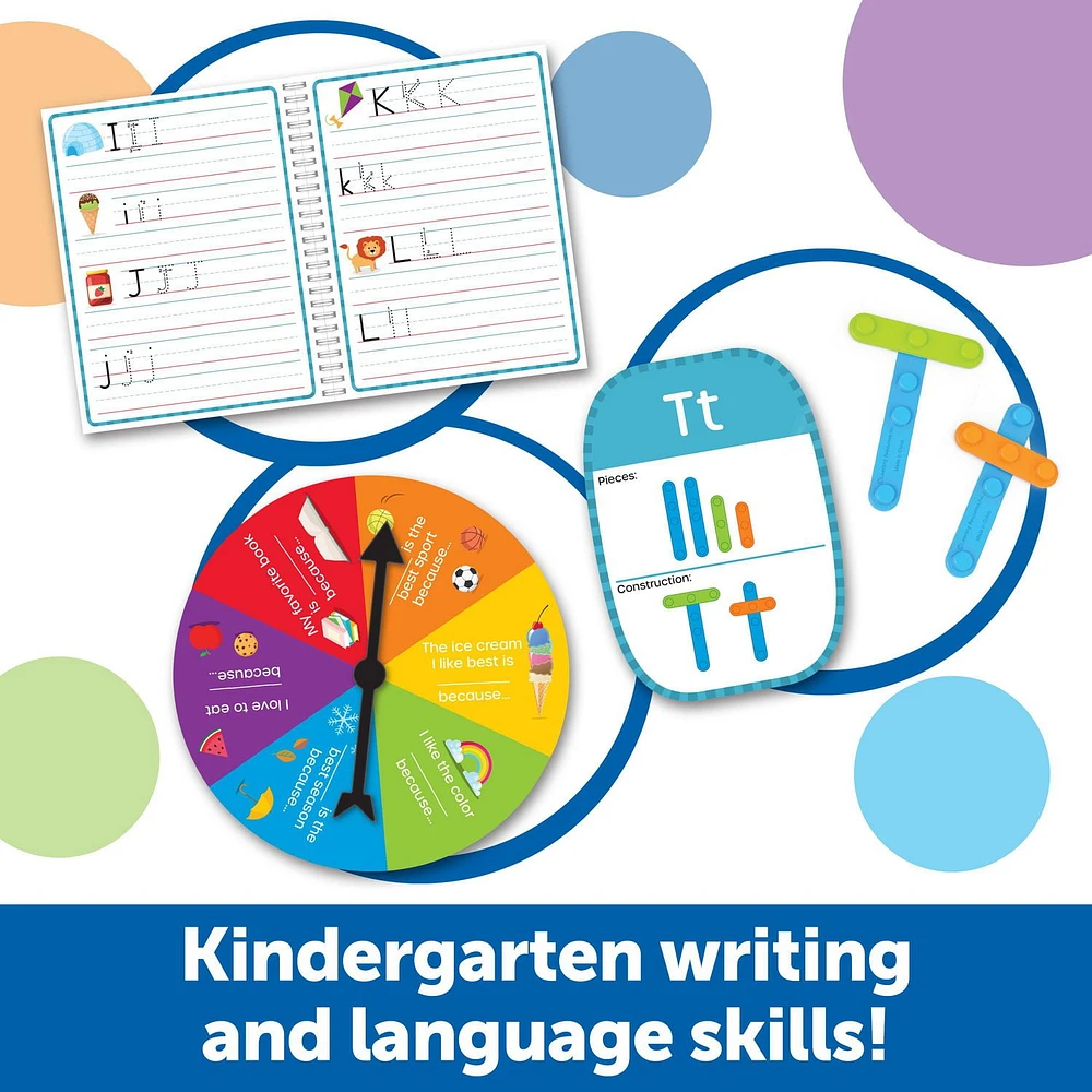 Learning Resources Skill Builders! Kindergarten Writing - 38 Piece Activity Set , Ages 5+ Kindergarten Learning Essential Materials, Alphabet Learning Activities, Kindergarten Homeschool Supplies