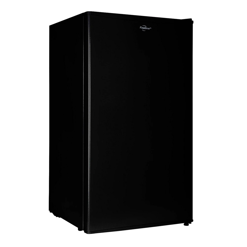 Koolatron 3.2 cu.ft Compact Fridge with Freezer, Black, Stylish Mini Fridge for Kitchen & Office