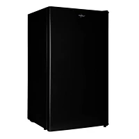 Koolatron 3.2 cu.ft Compact Fridge with Freezer, Black, Stylish Mini Fridge for Kitchen & Office