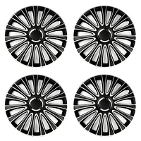 Alpena 17" Le Mans Wheel Covers, Silver & Black, set of 4, Hubcaps