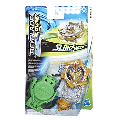 Beyblade Burst Turbo Slingshock Sphinx S4 Starter Pack – Battling Top and Right/Left-Spin Launcher