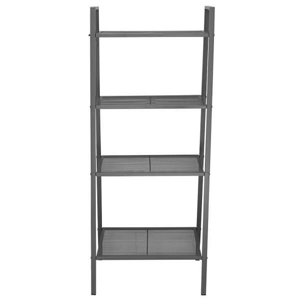 Medium 4 Tier Metal Rack, (24” x 14” x 58), Grey