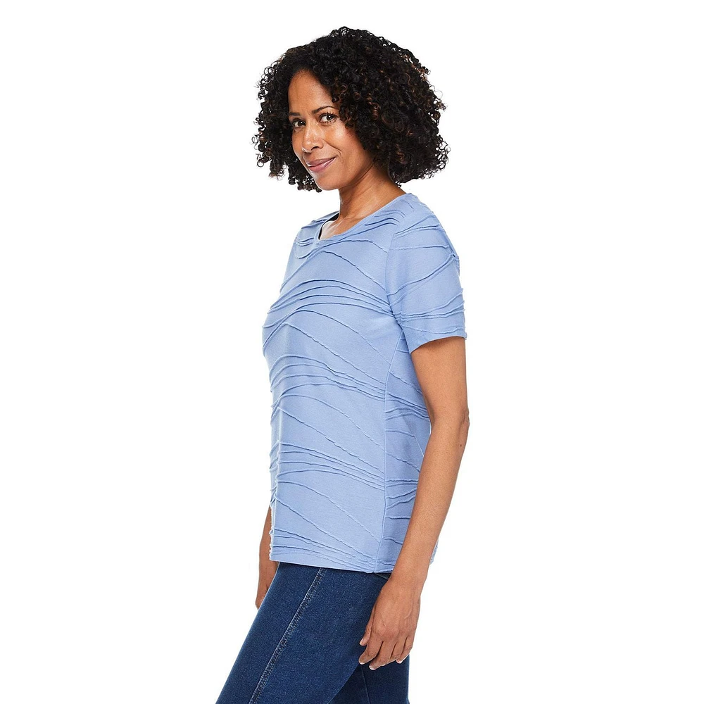 T-shirt à motif ondulé Iyla pour femmes