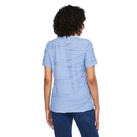 T-shirt à motif ondulé Iyla pour femmes