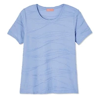 T-shirt à motif ondulé Iyla pour femmes