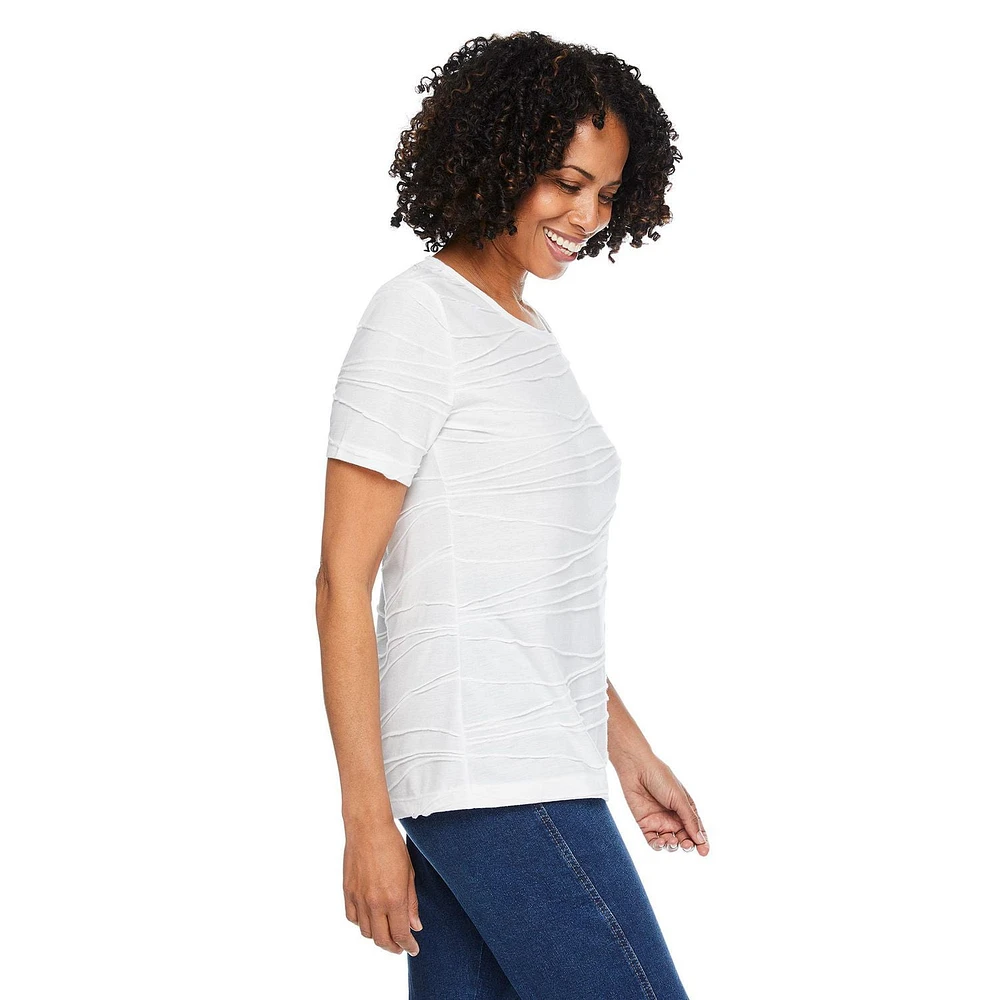 T-shirt à motif ondulé Iyla pour femmes