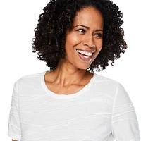 T-shirt à motif ondulé Iyla pour femmes